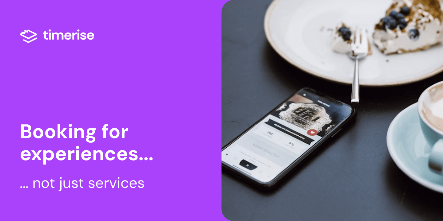 Booking for experiences, not just services
