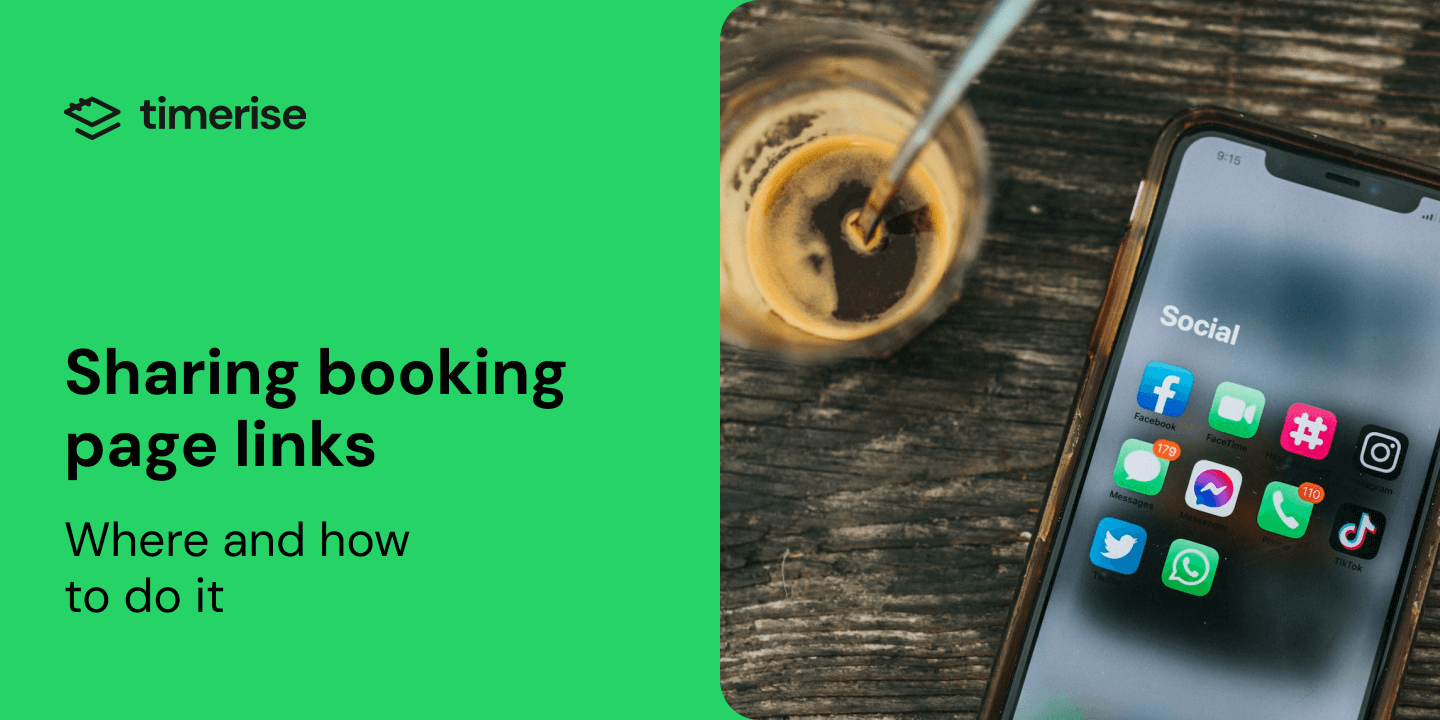 Sharing booking page links – where and how to do it